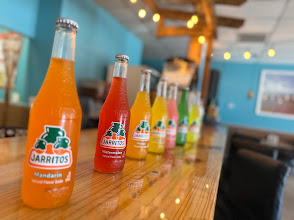 Jarritos sodas on the bar